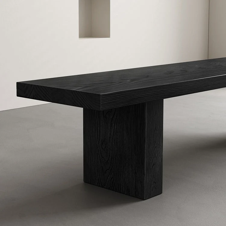 Modern Minimalist Rectangular Pine Wood Bench For Living Room