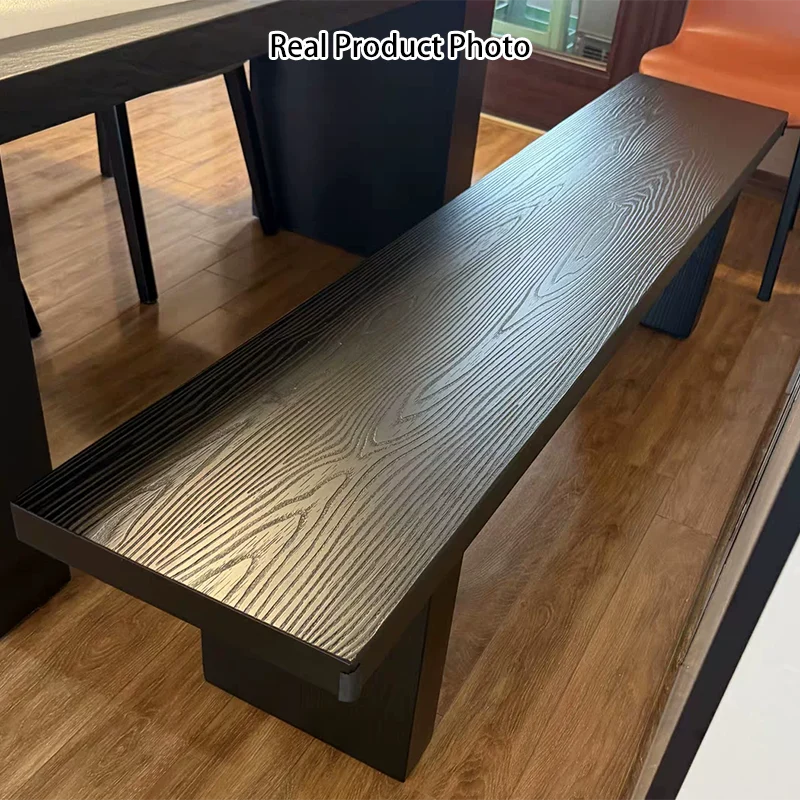 Modern Minimalist Rectangular Pine Wood Bench For Living Room