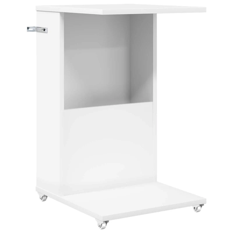 Mesa Lateral Branco 40 x 35 x 60 cm Derivados de Madeira