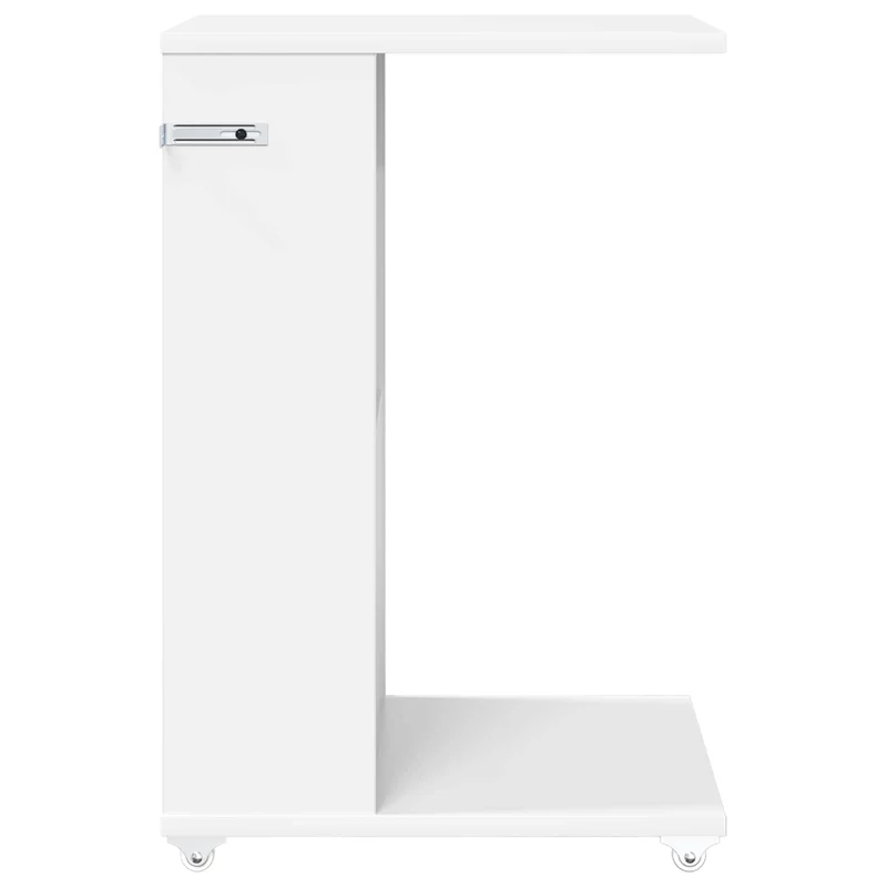 Mesa Lateral Branco 40 x 35 x 60 cm Derivados de Madeira