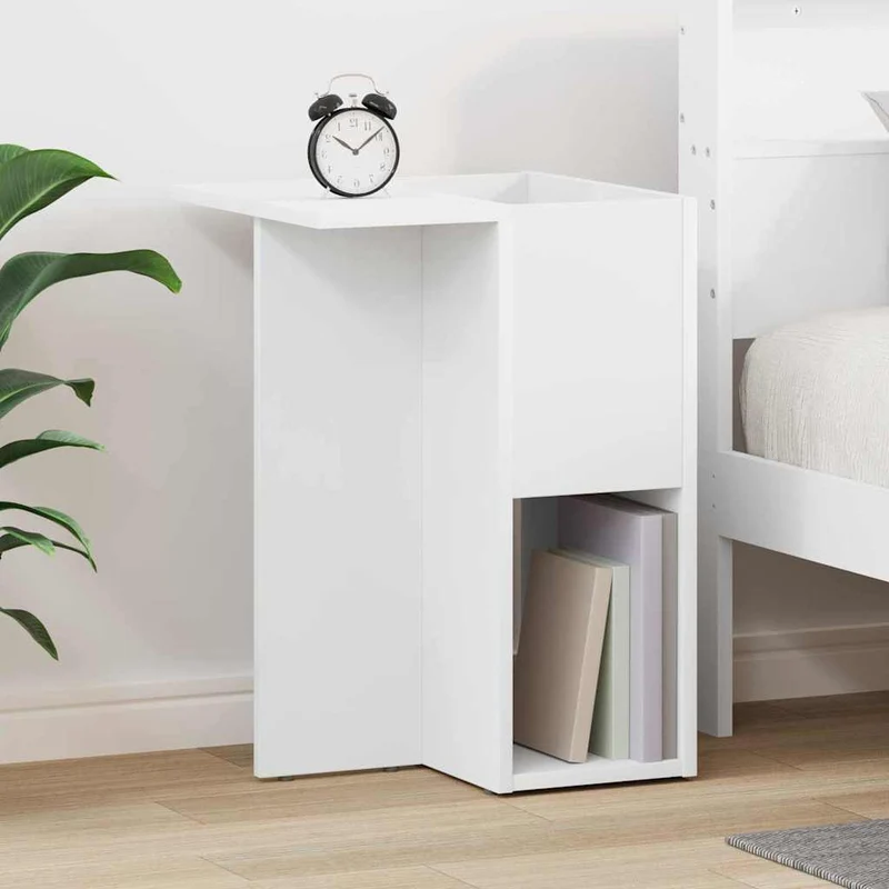 Mesa de apoio Branco 35 x 40 x 55 cm Derivados de Madeira