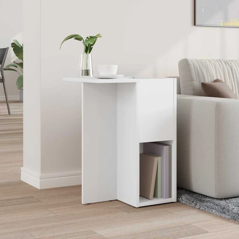 Mesa de apoio Branco 35 x 40 x 55 cm Derivados de Madeira