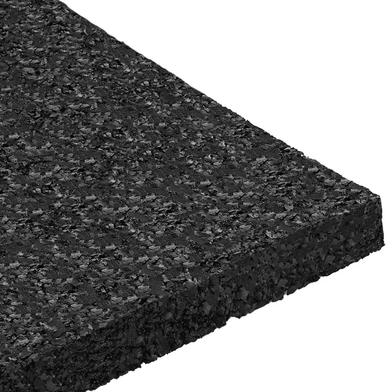 Tapete de Pátio em Granulado de Borracha Preto 9 x 9 x 0,8 cm