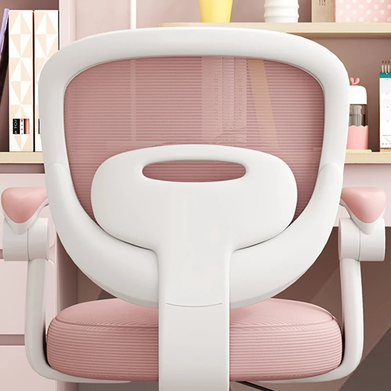 Modern Simplicity Round Cushion Fabric PP Desk Chair Backrest Armrest For Home Office