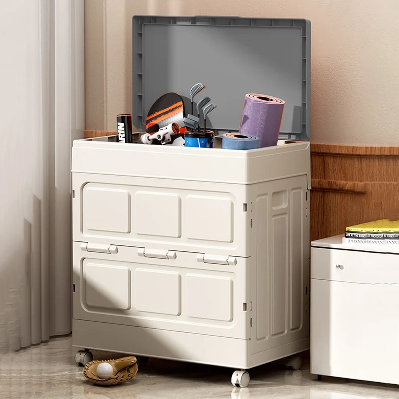 Modern Simplicity Foldable Rectangular PP Plastic Large Capacity Storage Cabinet 1-Cabinet For Living Room & Bedroom