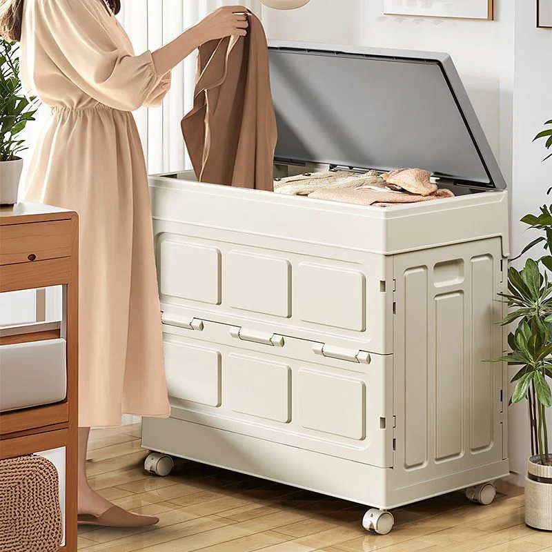 Modern Simplicity Foldable Rectangular PP Plastic Large Capacity Storage Cabinet 1-Cabinet For Living Room & Bedroom