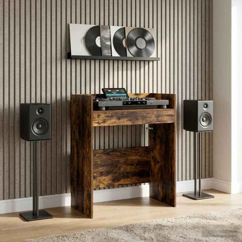 Mesa de DJ Carvalho Fumado 82 x 45 x 102 cm