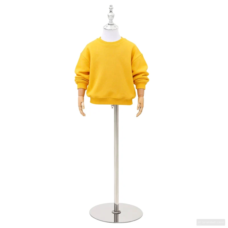 Mannequin Ajustável de 120-157 cm com Base Unisexo PP Branco