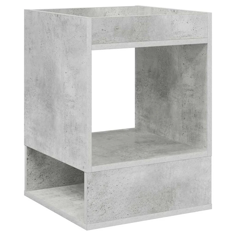 Mesa de apoio 2 unid. Cinzento 40 x 40 x 56 cm
