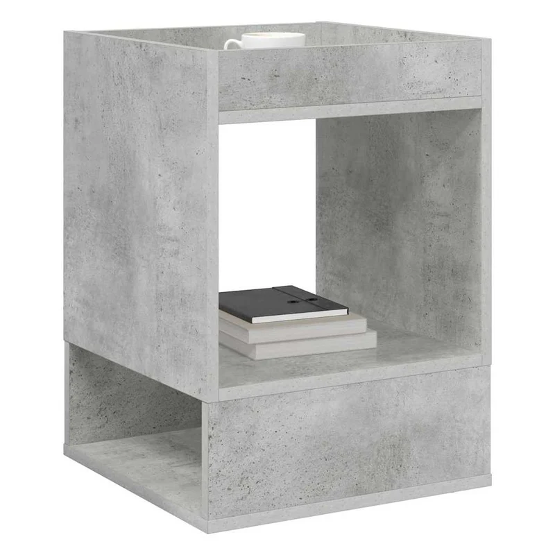 Mesa de apoio 2 unid. Cinzento 40 x 40 x 56 cm