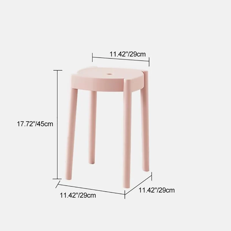 Modern Minimalist Plastic Round Chair For Living Room