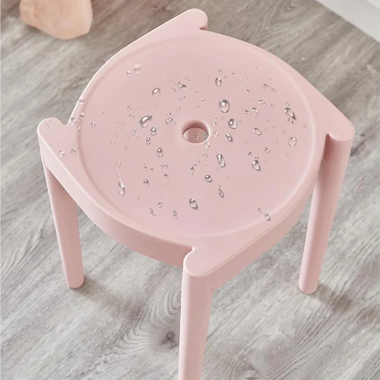 Modern Minimalist Plastic Round Chair For Living Room