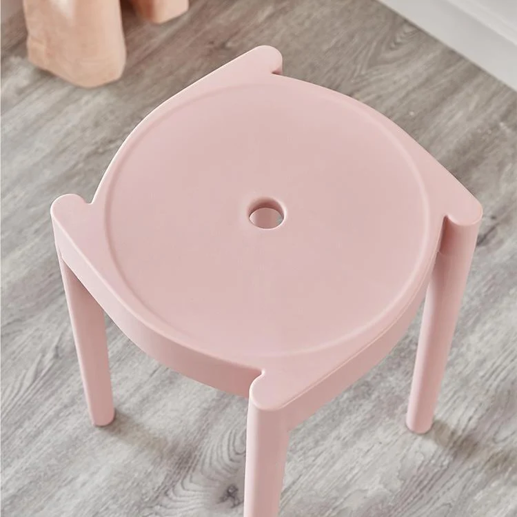 Modern Minimalist Plastic Round Chair For Living Room