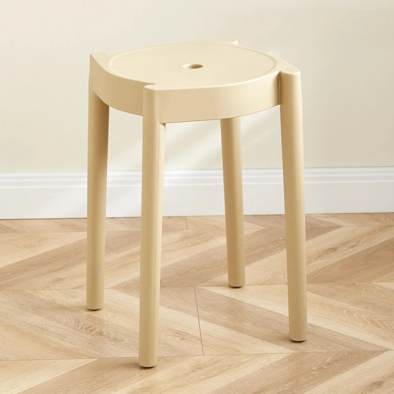 Modern Minimalist Plastic Round Chair For Living Room