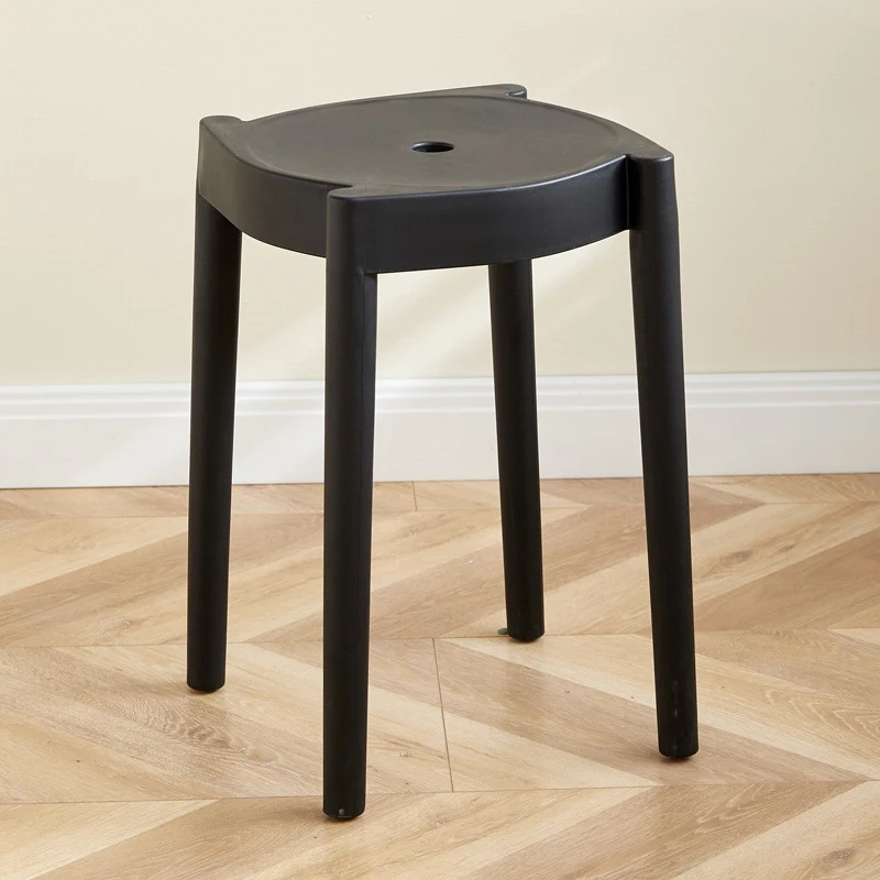Modern Minimalist Plastic Round Chair For Living Room