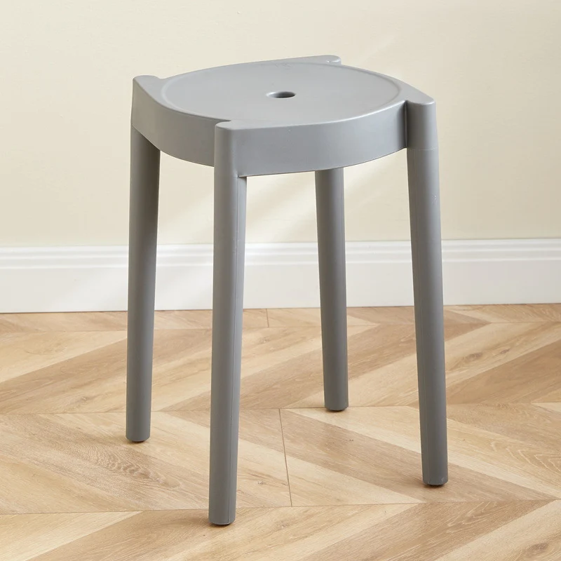 Modern Minimalist Plastic Round Chair For Living Room