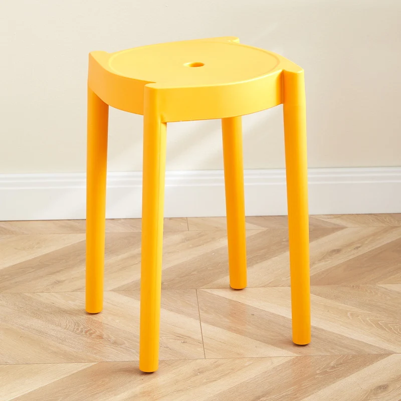 Modern Minimalist Plastic Round Chair For Living Room