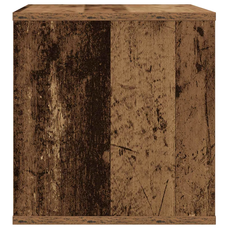 Caixa de Álbum de Vinil Madeira antiga 37 x 36,5 x 38 cm