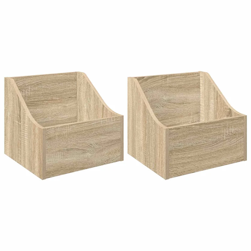Caixa de Discos LP 2 unid. Carvalho Sonoma 37 x 33 x 32 cm