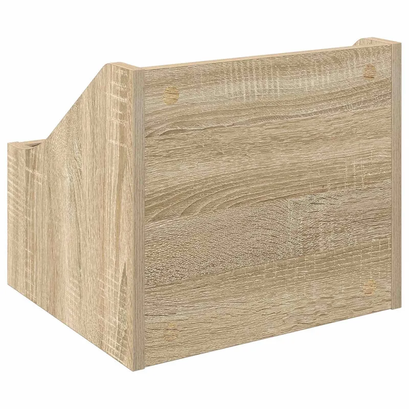 Caixa de Discos LP 2 unid. Carvalho Sonoma 37 x 33 x 32 cm