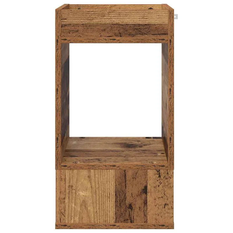 Mesa de apoio 2 unid. Madeira antiga 30 x 30 x 56 cm
