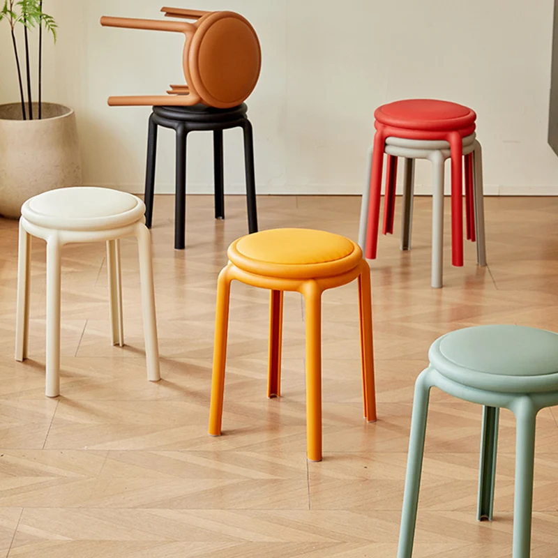 Modern Minimalist PP Round Chair For Living Room