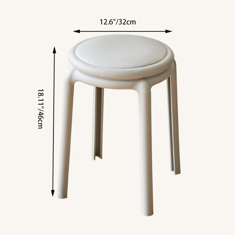 Modern Minimalist PP Round Chair For Living Room