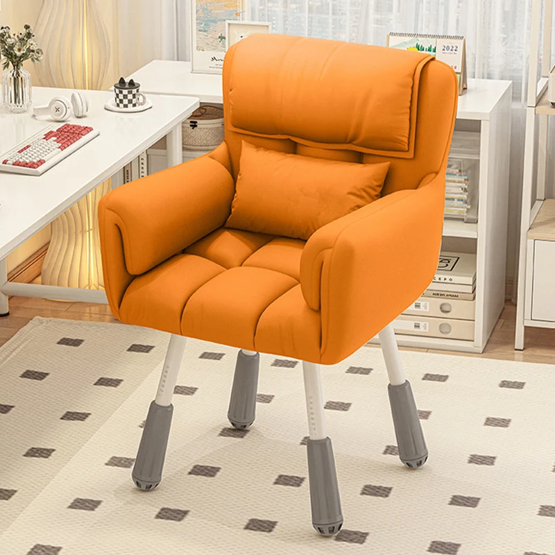 Modern Minimalist Rectangular Cushion Velvet Fabric Synthetic Fabric Iron Sponge Desk Chair Backrest Armrest For Home Office