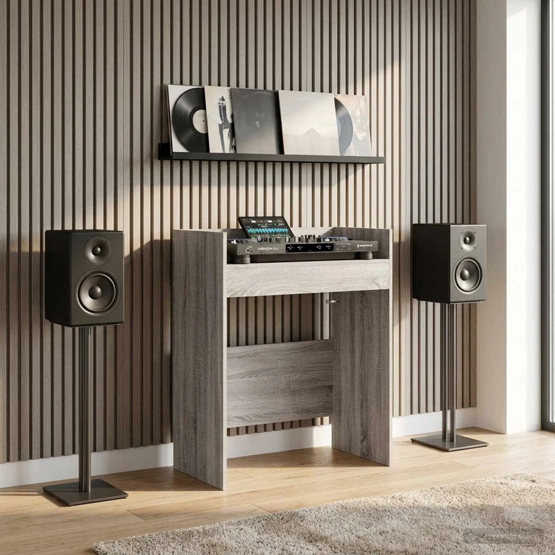 Mesa de DJ Sonoma cinzento 62 x 45 x 102 cm