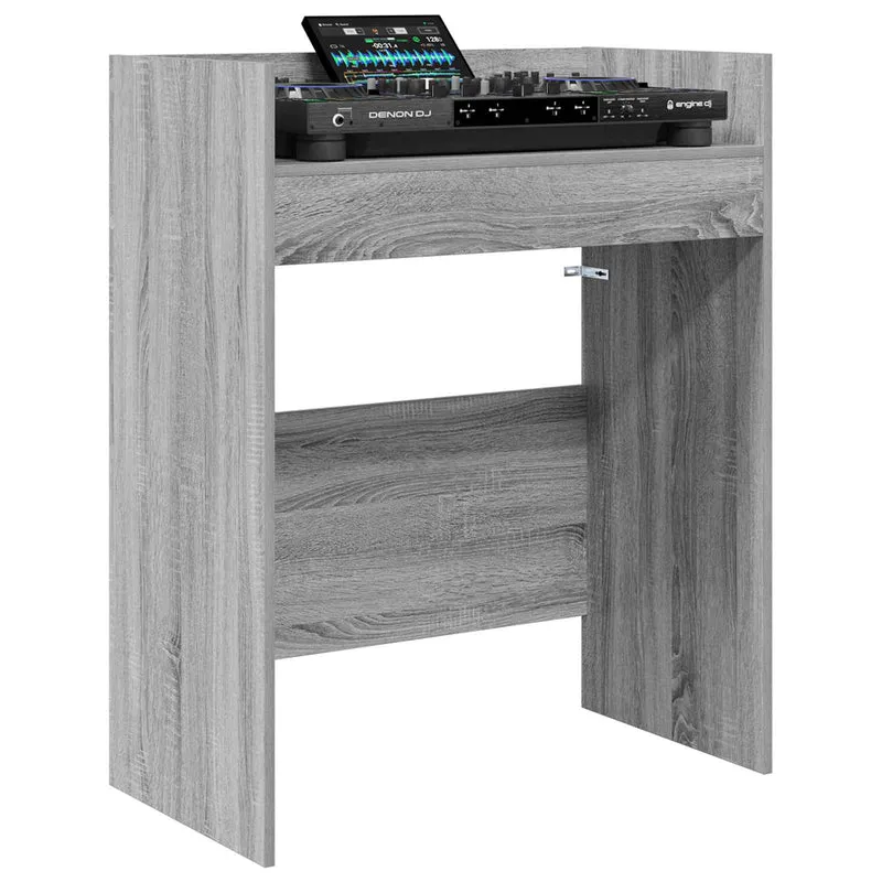 Mesa de DJ Sonoma cinzento 62 x 45 x 102 cm