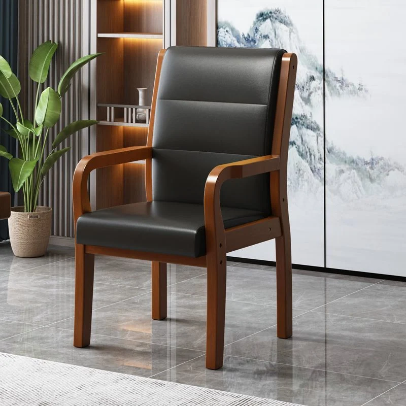 Modern Luxury Rectangular Plywood Rubberwood Fabric PU Leather Chair Backrest Armrest For Living Room