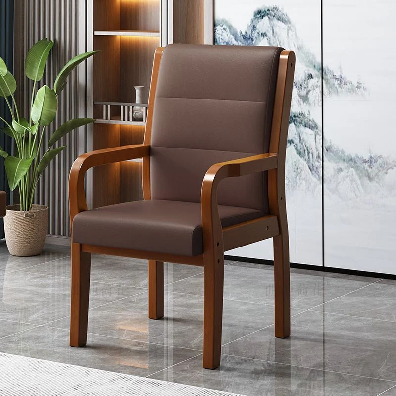 Modern Luxury Rectangular Plywood Rubberwood Fabric PU Leather Chair Backrest Armrest For Living Room