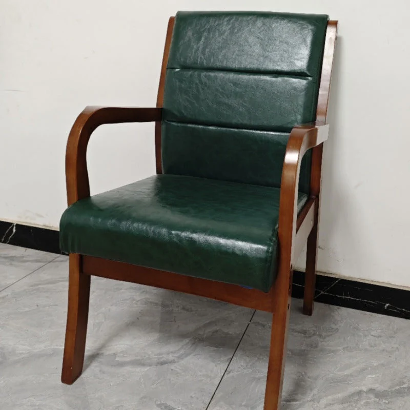 Modern Luxury Rectangular Plywood Rubberwood Fabric PU Leather Chair Backrest Armrest For Living Room