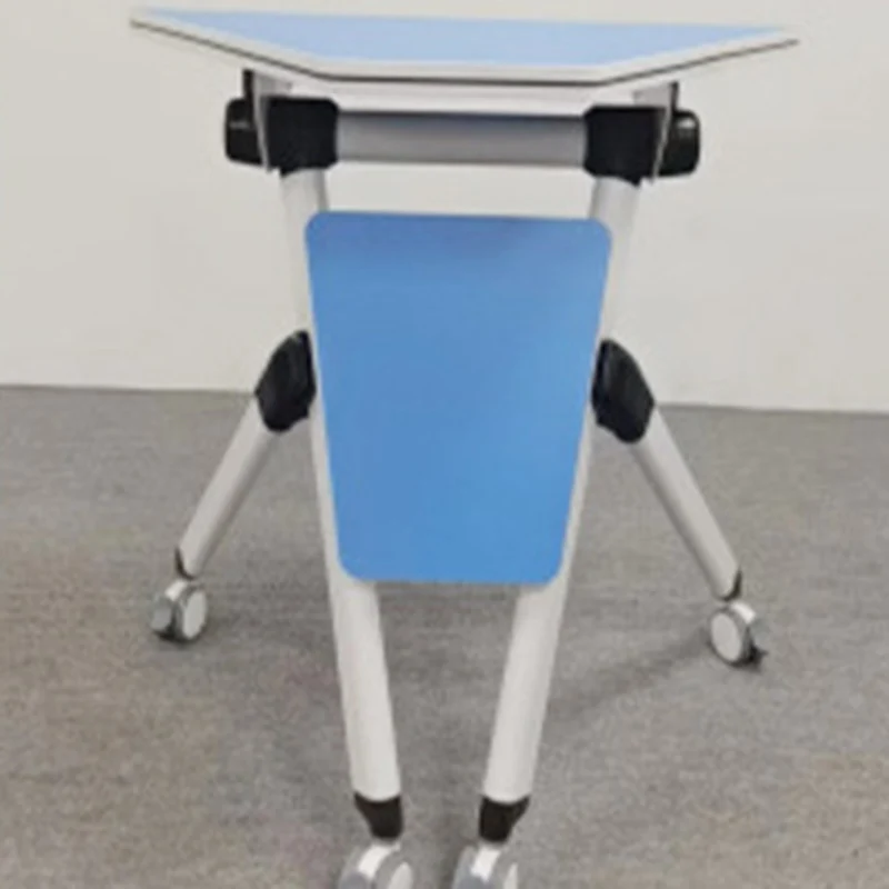 Modern Minimalist Hexagonal High-density Medium-density Fiberboard Iron Desks Foldable For Home Office
