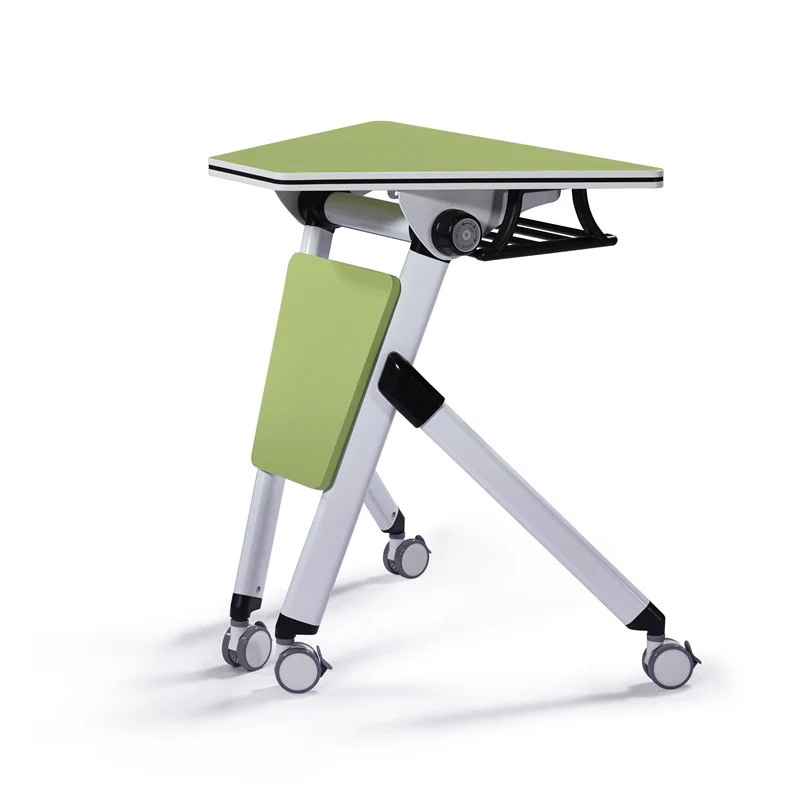 Modern Minimalist Hexagonal High-density Medium-density Fiberboard Iron Desks Foldable For Home Office