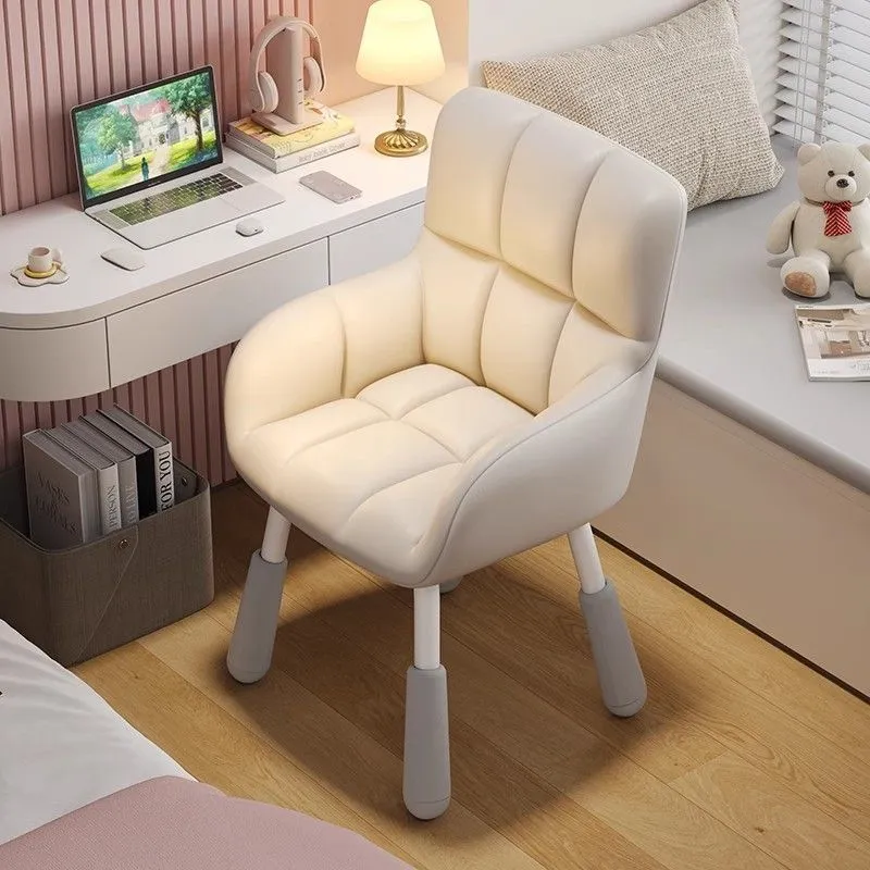 Modern Minimalist Rectangular Velvet Nylon Adjustable Desk Chair Backrest Armrest For Home Office