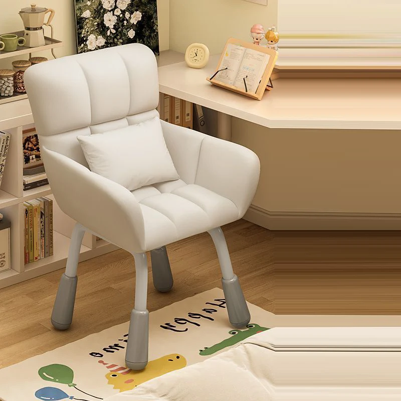 Modern Minimalist Rectangular Velvet Nylon Adjustable Desk Chair Backrest Armrest For Home Office