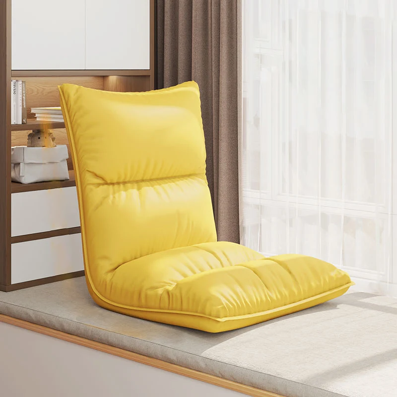 Modern Simplicity Synthetic Fabric Artificial Leather Sponge Cotton Rectangular Adjustable Back Chair Armrest For Bedroom