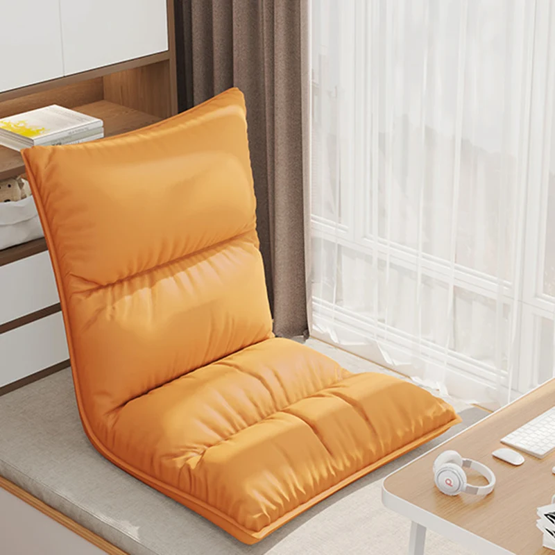 Modern Simplicity Synthetic Fabric Artificial Leather Sponge Cotton Rectangular Adjustable Back Chair Armrest For Bedroom