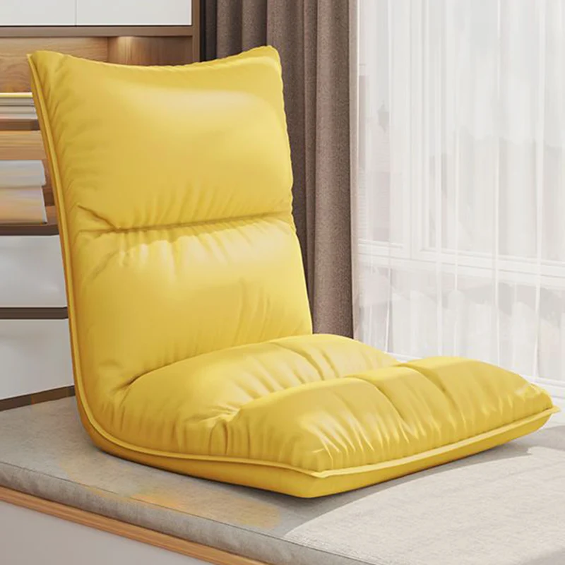 Modern Simplicity Synthetic Fabric Artificial Leather Sponge Cotton Rectangular Adjustable Back Chair Armrest For Bedroom
