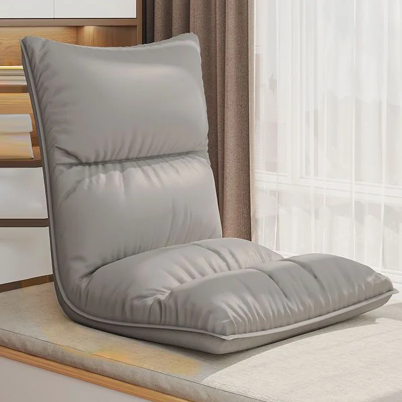 Modern Simplicity Synthetic Fabric Artificial Leather Sponge Cotton Rectangular Adjustable Back Chair Armrest For Bedroom