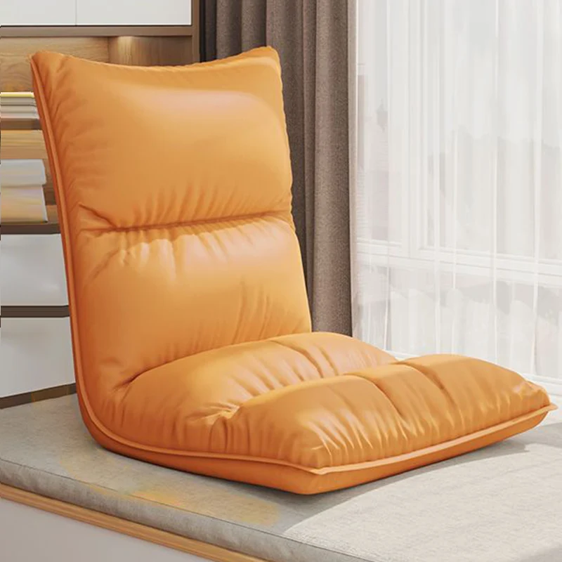 Modern Simplicity Synthetic Fabric Artificial Leather Sponge Cotton Rectangular Adjustable Back Chair Armrest For Bedroom