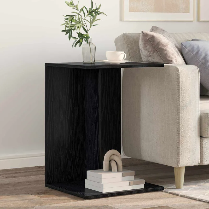 Mesa Lateral Carvalho Preto 45 x 40 x 62,5 cm