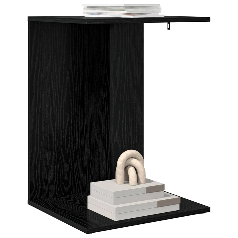 Mesa Lateral Carvalho Preto 45 x 40 x 62,5 cm