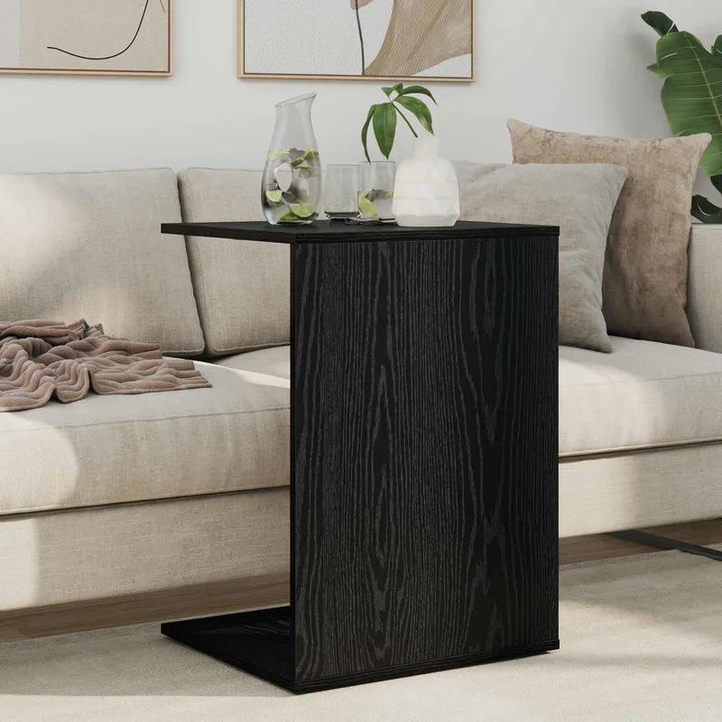 Mesa Lateral Carvalho Preto 45 x 40 x 62,5 cm