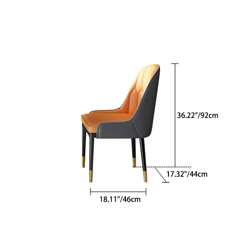 Contemporary Nordic Elliptical Rock Slab Oak Wood Glass Dining Table & Chair Set For 4 Seats