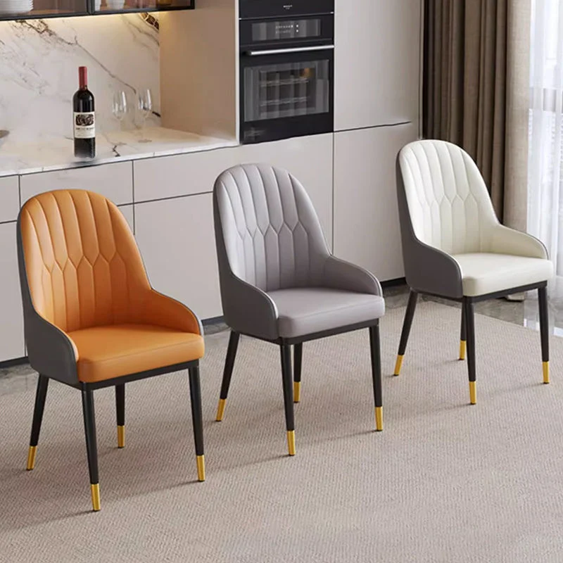 Contemporary Nordic Elliptical Rock Slab Oak Wood Glass Dining Table & Chair Set For 4 Seats
