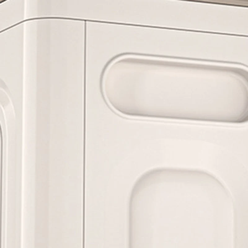 Modern Minimalist Foldable Rectangular PP Plastic Flip-Top Storage Cabinet 1-Cabinet For Bedroom