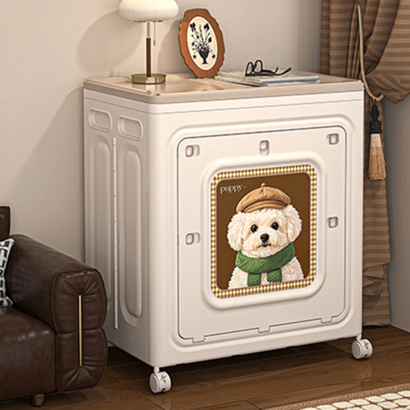 Modern Minimalist Foldable Rectangular PP Plastic Flip-Top Storage Cabinet 1-Cabinet For Bedroom