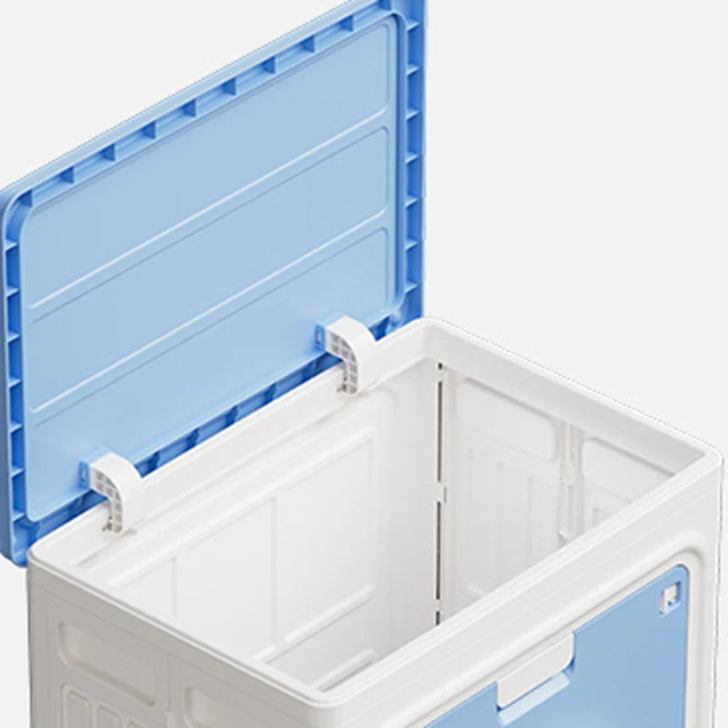 Modern Simplicity Foldable Rectangular PP Plastic Large Capacity Movable Storage Cabinet 1-Cabinet For Bedroom